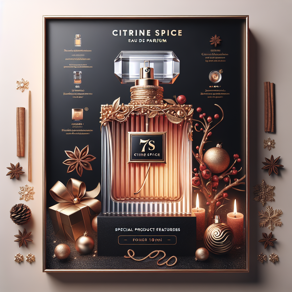 7S Citrine Spice Eau de Parfum 100ml Unisex Perfume | Long Lasting Perfume for Men & Women | Premium Luxury Fragrance Scent | Christmas gift for men | Gift For Friends | Gift for Men | Valentine's Day & Special