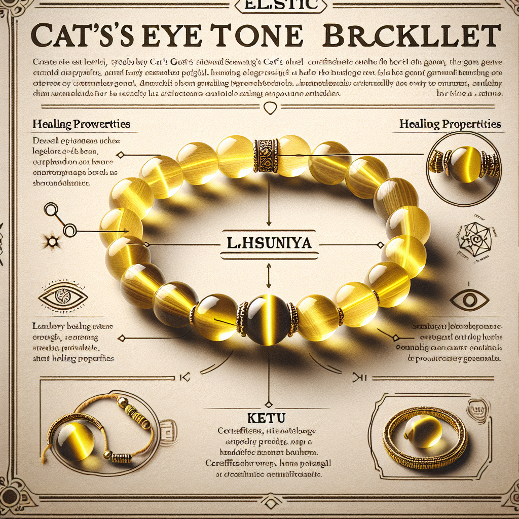 Dane Gems Cats Eye Stone Bracelet Original Certified Stylish Lehsuniya Bracelet Lahsunia Ketu Bracelet Elastic Yellow Cats Eye Gemstone Cats Eye Bracelet For Men & Women เคฒเคนเคธเฅเคจเคฟเคฏเคพ เคฐเคคเฅเคจ เคฌเฅเคฐเฅเคธเคฒเฅเค Bracelet For Man Bracelet For Girls Stylish Healing Bracelet Bead Bracelet with Certificate Bracelet Original Certified Healing Crystal Bracelet Chakra Healing Bracelet Healing Stone Bracelet Gemstone Bracelet Stretchable Bracelet For Women Astrology Bracelet Adjustable Bracelet Elastic Bracelet Handmade Bracelet Hand Bracelet Wrist Bracelet