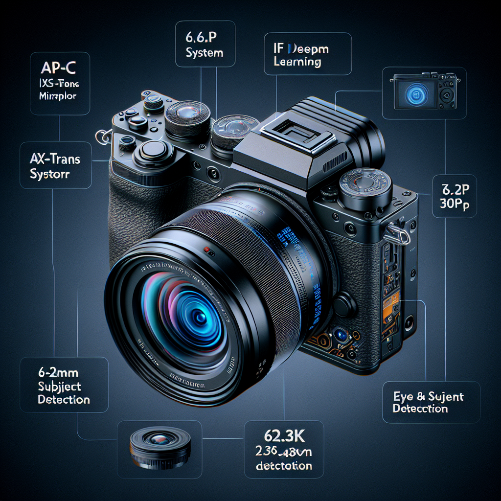 Fujifilm X-S20 26.1MP APS-C X-Trans Sensor|AI Deep Learning|IBIS System|Mirrorless Camera|6.2k 30p| Eye/Subject Detection with 16-50mm Zoom Lens f/2.8-4.8 for Content Creation