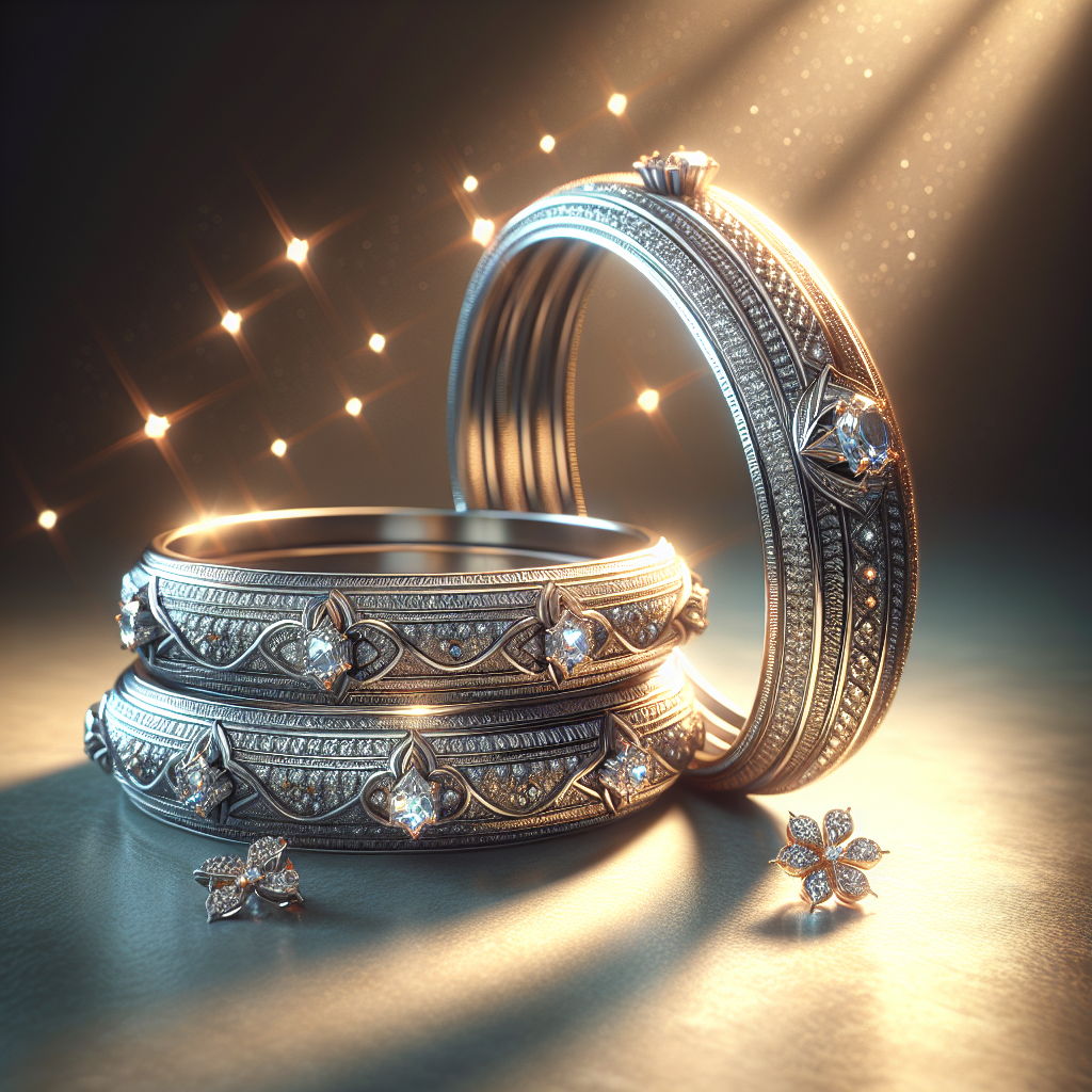 ZENEME American Diamond Silver Plated Jewellery Brasss Bangles for Women and Girls